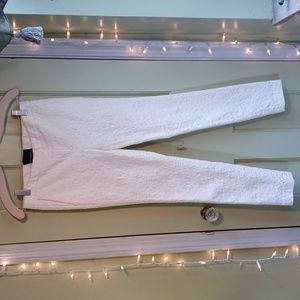 Women's Cynthia Rowley white textured trouser slacks size 2